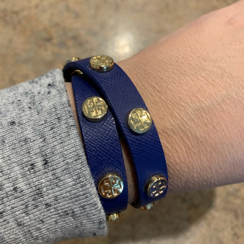 Tory Burch blue wrap bracelet